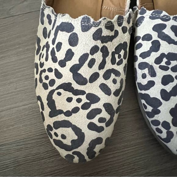 Lucky Brand Cloeey Leopard Suede Slide Mule Slip On 10M - Picture 10 of 13